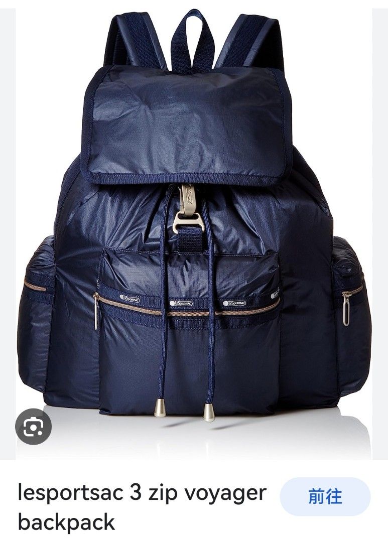 Lesportsac 3 zip voyager store