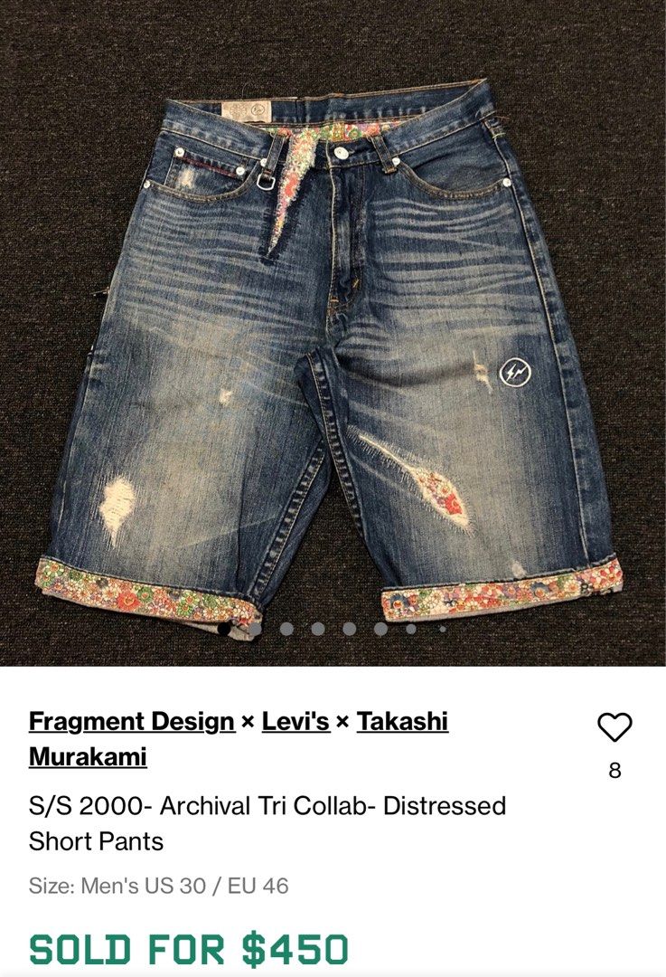 2008 Levis Fenom x Murakami x Fragment denim Collab, Men's Fashion,  Bottoms, Jeans on Carousell