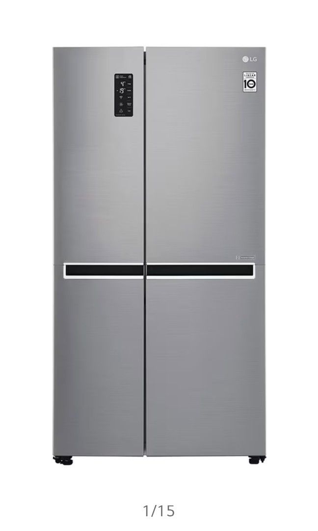 LG 626L sidebysidefridge with Inverter Linear Compressor in Platinum