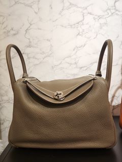 Hermes Lindy 26 Clemence Etoupe SHW Stamp Y