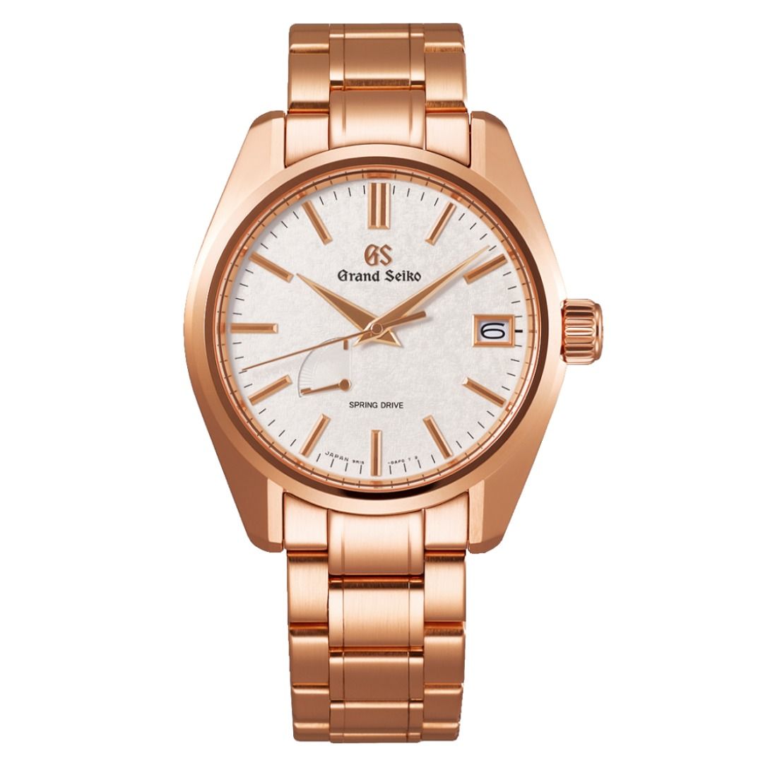 LIMITED EDITION GS Grand Seiko Heritage Collection Spring Drive 18K Gold Bracelet Mens Watch SBGA361 SBGA362 SBGA364