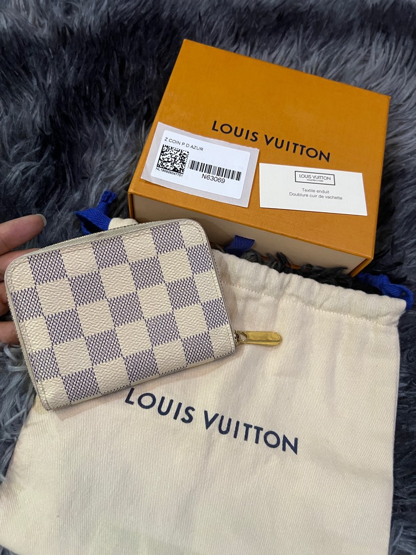 Louis Vuitton Damier Azur Zippy Coin Purse N63069 Women,Men Damier