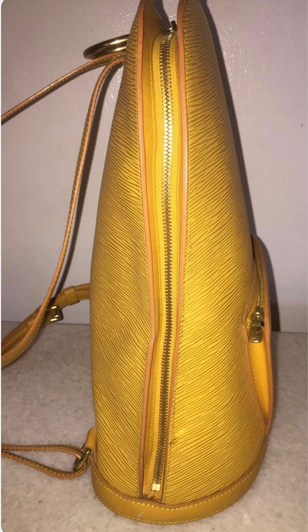 Louis Vuitton Tassil Yellow Epi Leather Gobelins Backpack Bag
