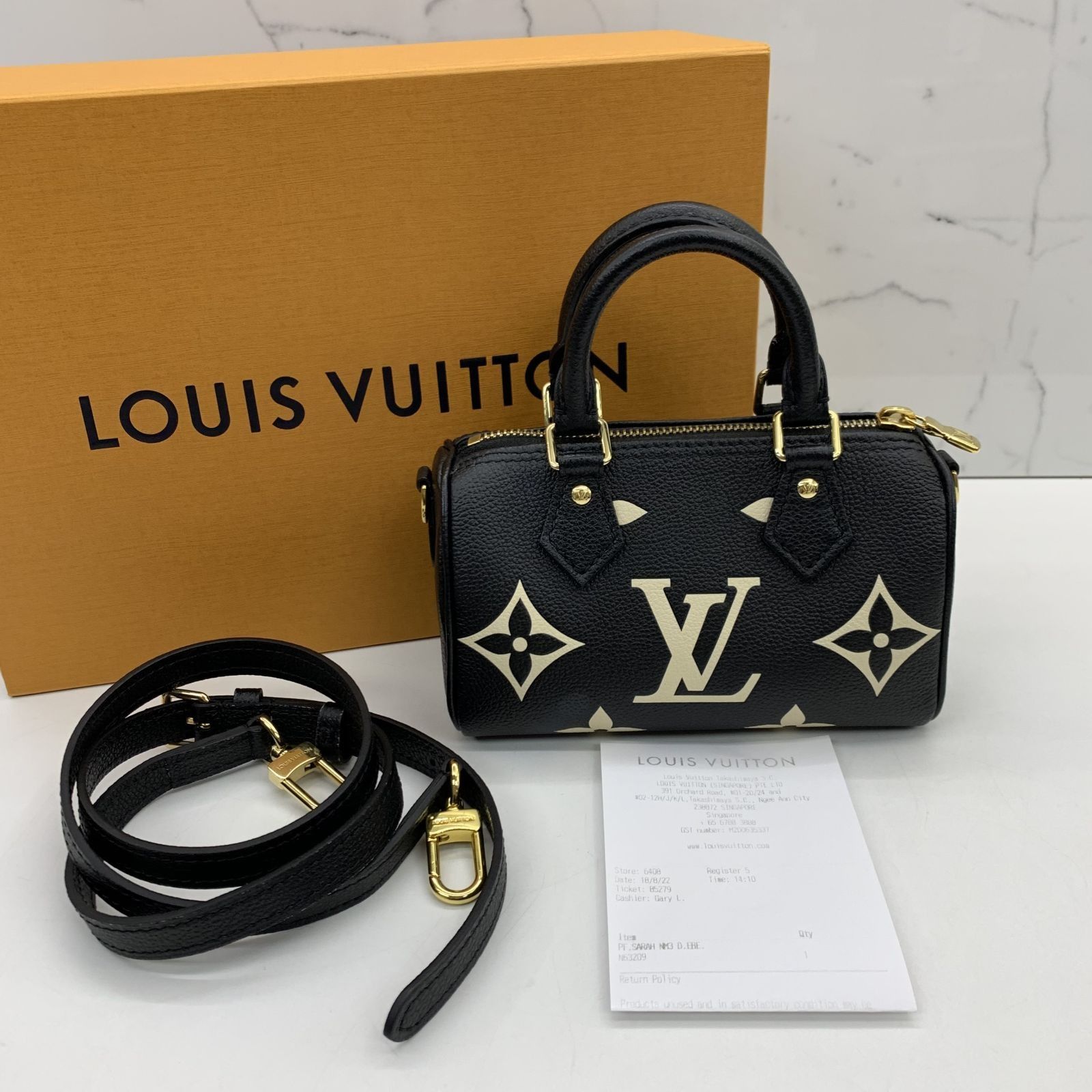 Louis Vuitton Nano Speedy M81456 Black 