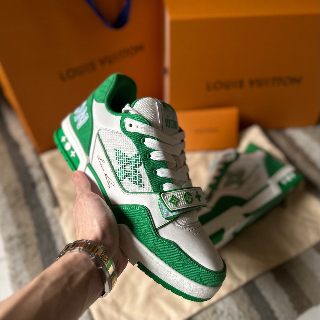 Louis Vuitton, Shoes, Green Lv