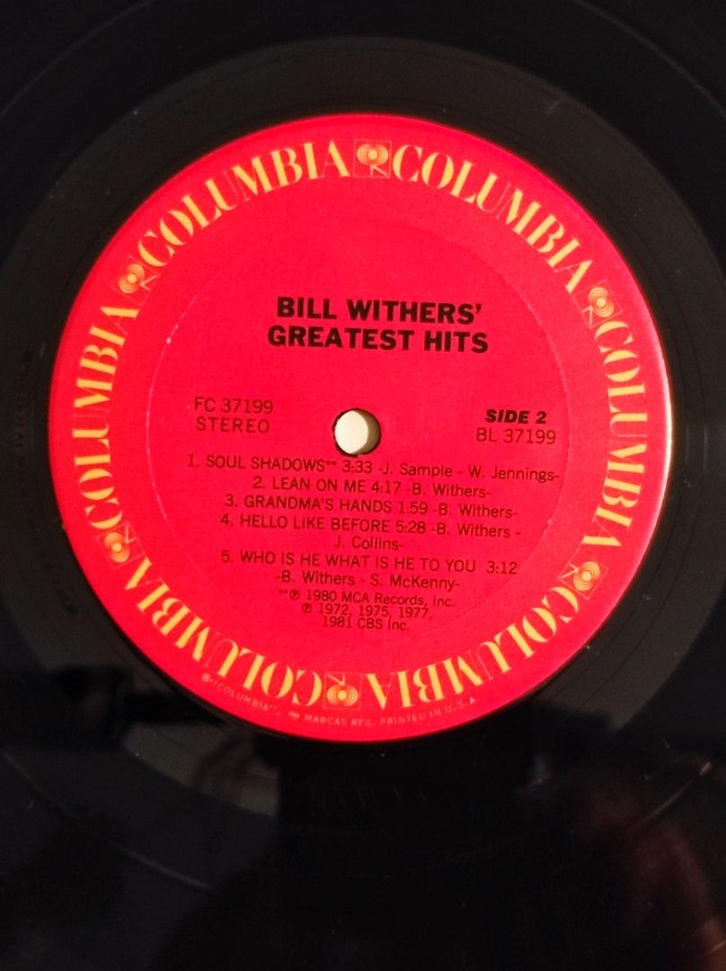 LP Bill Withers Greatest Hits Just The Two of Us  Soul Shadows, Hobbies   Toys, Music  Media, Vinyls on Carousell