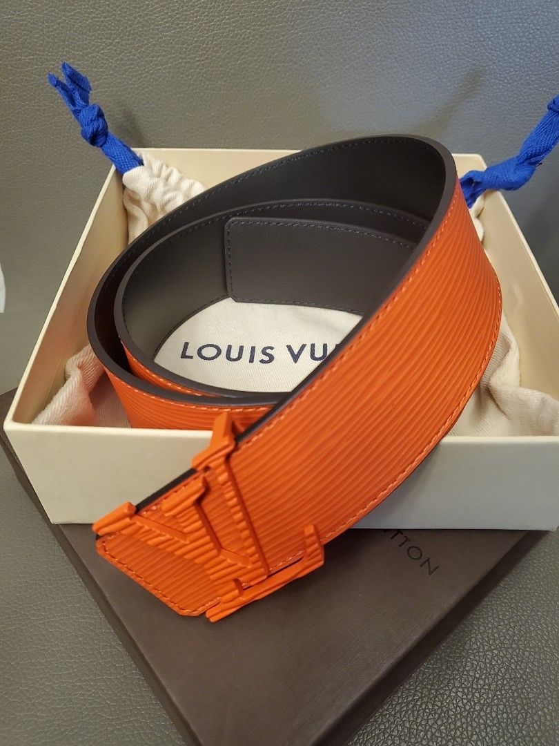 Louis Vuitton Black Epi Leather Buckle Belt 100CM Louis Vuitton