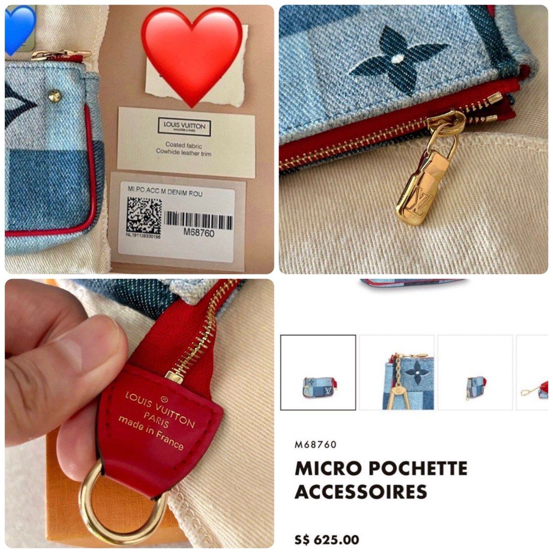 Louis Vuitton Denim Pochette Accessoires M68760