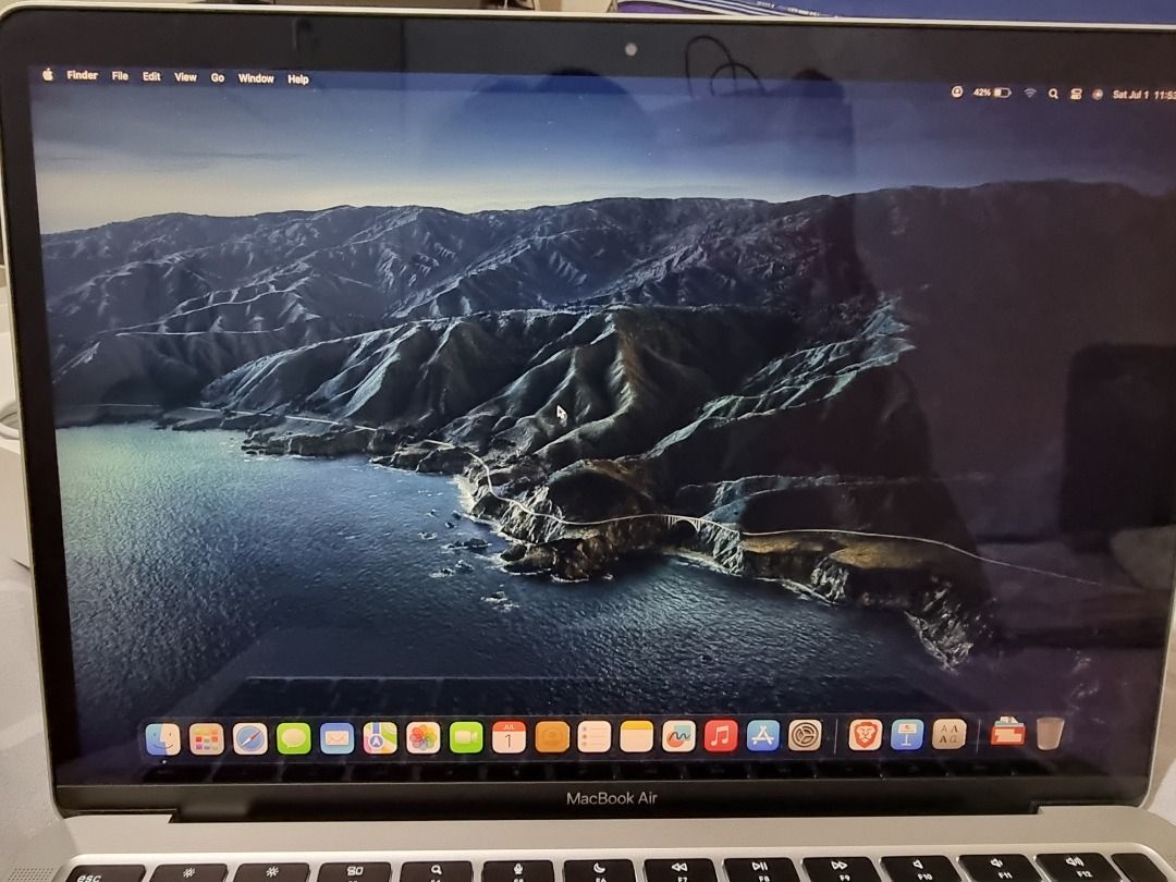 Macbook Air M1 13in 8gb/512gb (Category: Laptops & Notebooks) located in Imus. Submitted by coolfirez (Listing ID 1243691663, Image 2). Description: Apple M1 processor 8gb RAM, 512gb storage - includes standard 30w charger and type-c cable, original box (same serial) - batt cycle count 300, 88% health - Upgraded os to MacOS Ventura - 95% smooth, only 1 small dent on lower left corner (see photo) - no other issues except for the minor dent - open 