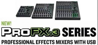 Mackie ProFXv3 Series ProFX6v3 ProFX10v3 Professional Analog Mixer with USB (in stock) (limited time)