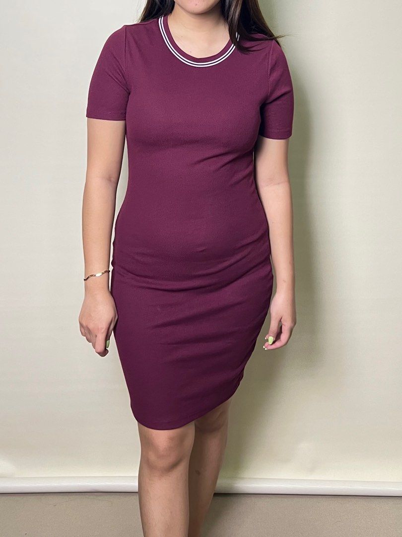 H M Maroon Dress