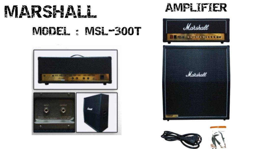 Marshall Amplifier MSL-300T (Category: Soundbars, Speakers & Amplifiers) located in Quezon City. Submitted by mike10sitaldas (Listing ID 1243685858, Image 1). Description: Marshall Amplifier MSL-300T 33,500 Php We can do door to door cash-on-delivery (COD) within Metro Manila Area or provincial area within selected places in Luzon. Shipping: Nationwide Shipping fee will be shouldered by the customers...
