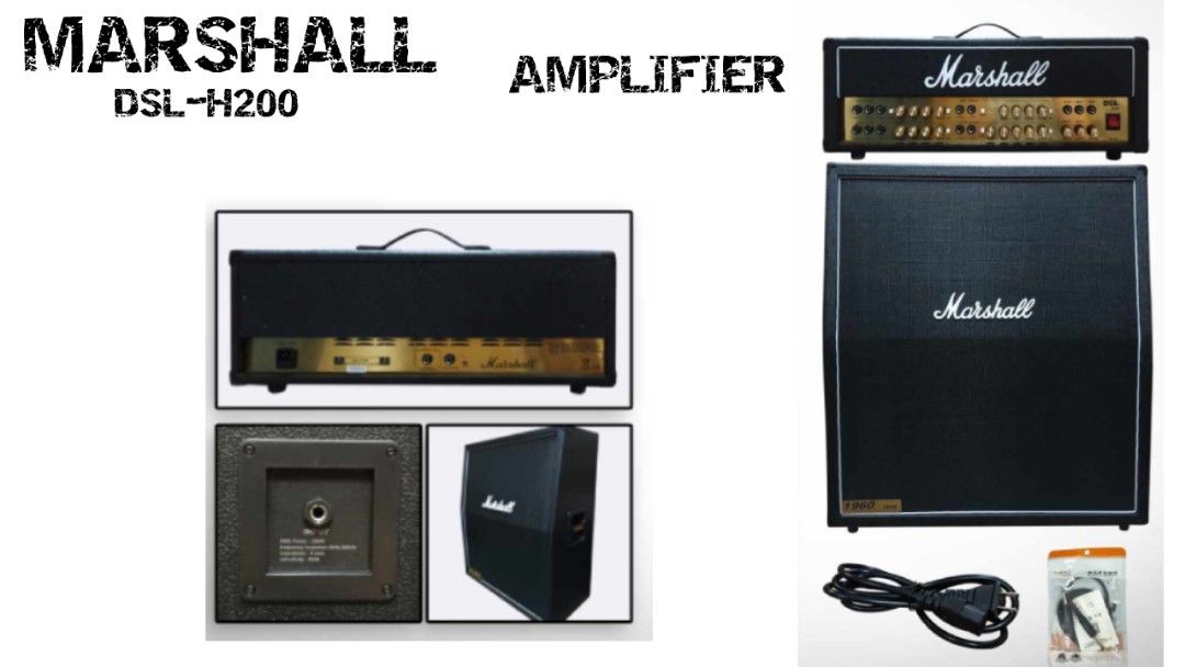 Marshall DSL - H200 Amplifier (Category: Soundbars, Speakers & Amplifiers) located in Quezon City. Submitted by mike10sitaldas (Listing ID 1243686954, Image 1). Description: Marshall DSL - H200 Amplifier 30,000 Php We can do door to door cash-on-delivery (COD) within Metro Manila Area or provincial area within selected places in Luzon. Shipping: Nationwide Shipping fee will be shouldered by the customers...