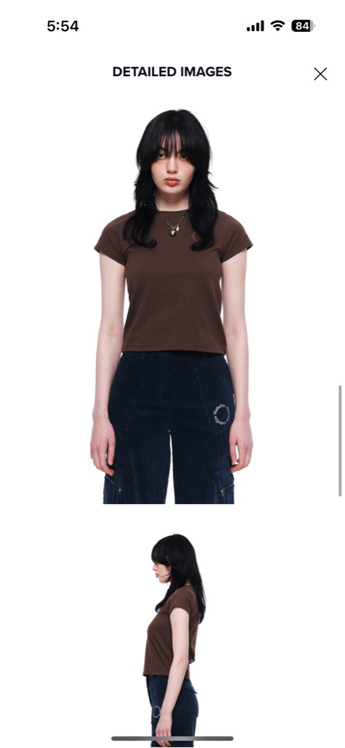 Matin Kim☆MATIN CIRCLE LOGO CROP TOP Matin Kim Circle Logo Crop Top [2 colours] – Lumière Studio