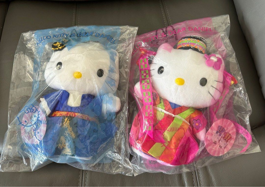 McDonalds x Hello Kitty wedding plushies 1999, Hobbies Toys