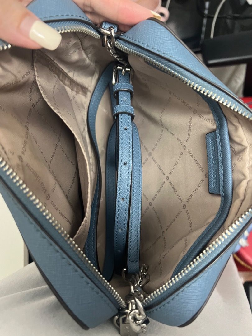 Bright blue michael kors bag top