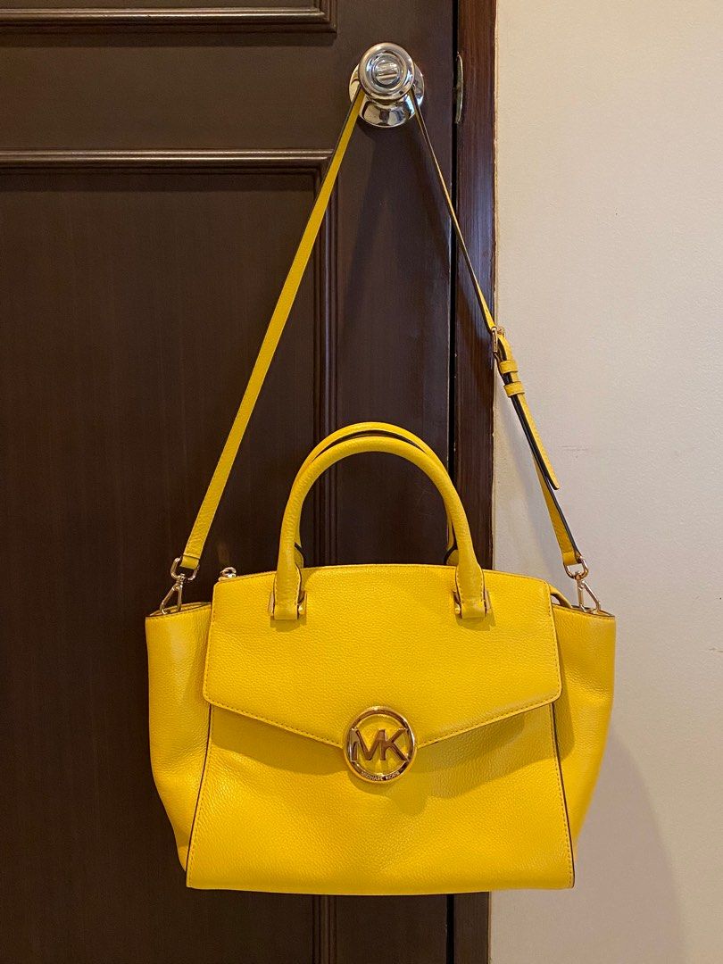 Michael Kors Yellow Handbags with Cash Back | ShopStyle