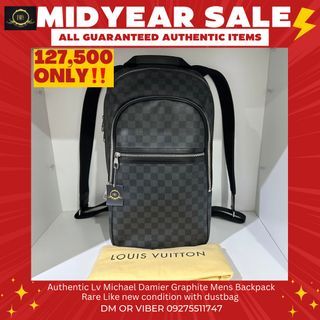 LOUIS VUITTON Backpack Christopher Nemeth Zip N41712 Damier Graphite Black  Blue