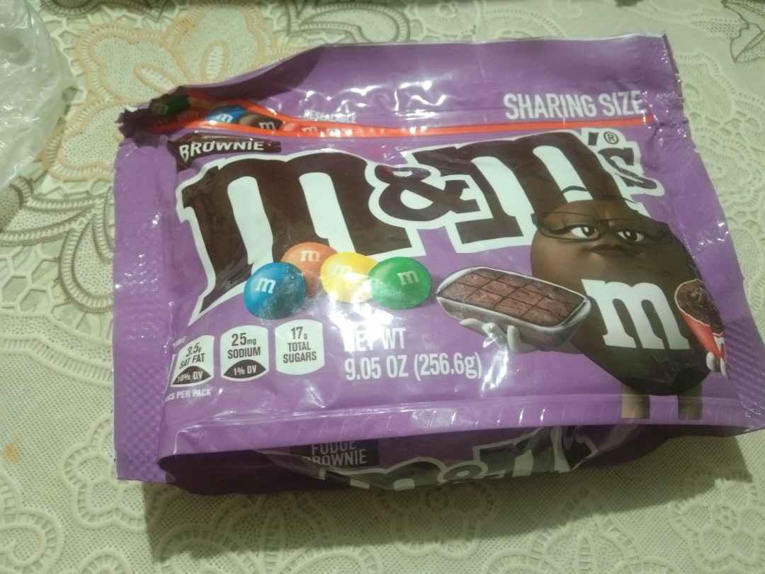 M&M'S Fudge Brownie Sharing Size Chocolate Candy, 9.05 oz. Stand