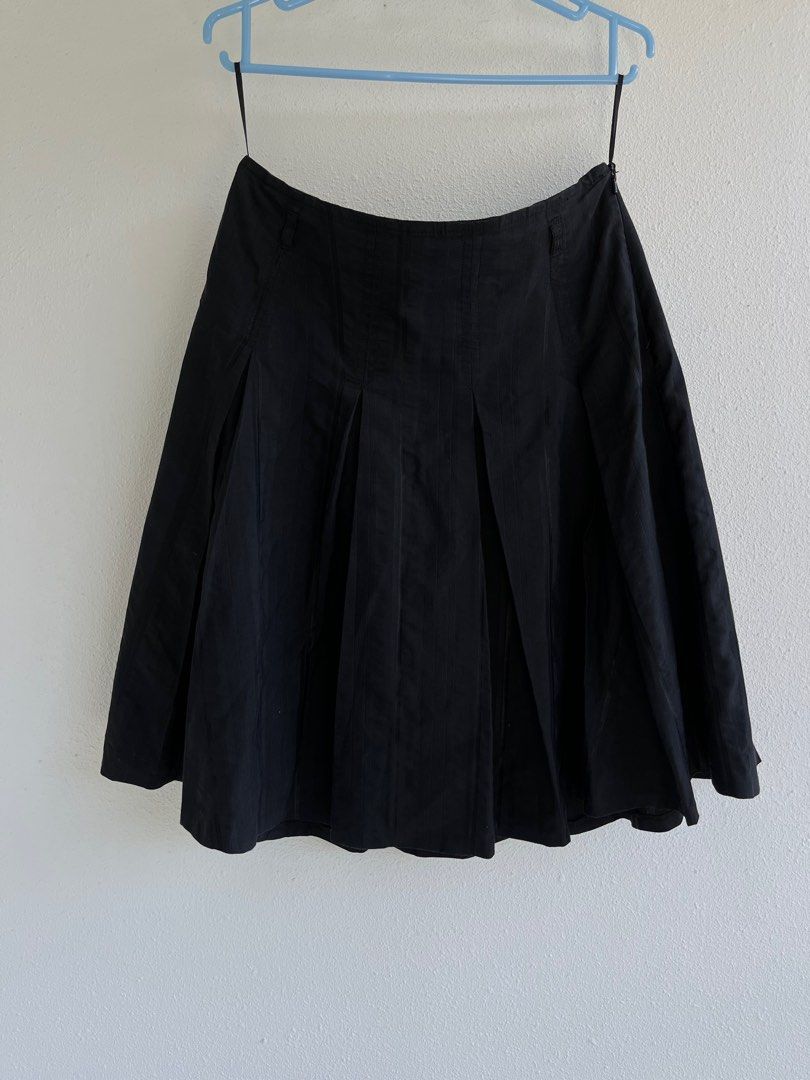 MNG Mango Black A line work Skirt uk10, Women's Fashion, Bottoms