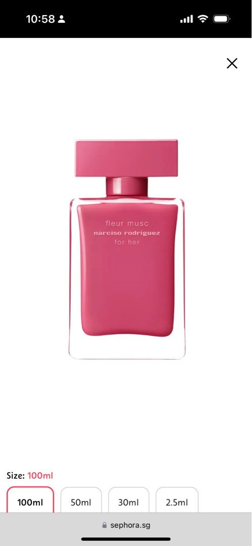 Narciso rodriguez online fleur musc sephora