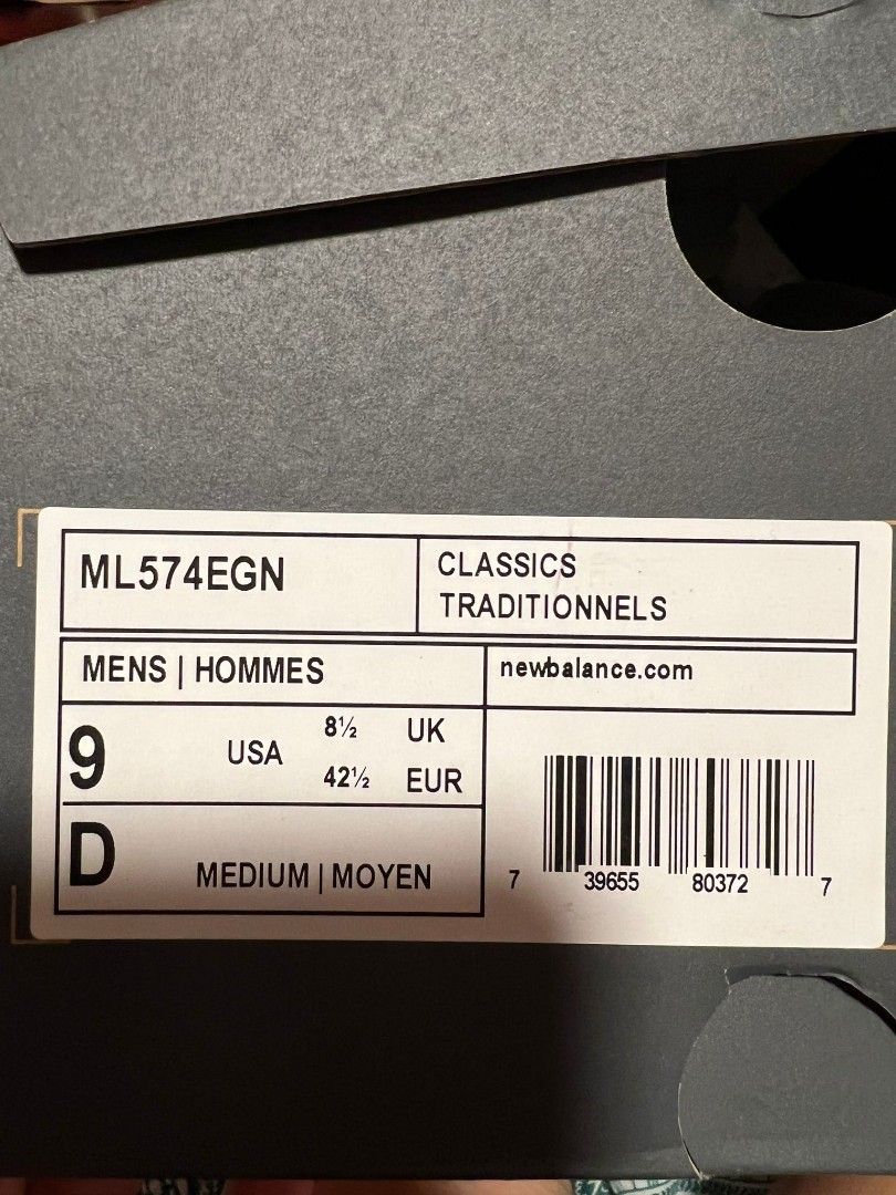 New Balance 574 EGN Classic BNIB