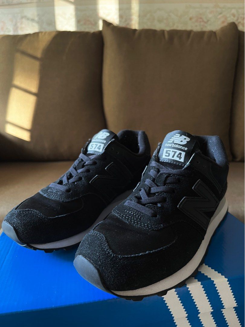 New Balance WL574 Black Women, Women's Fashion, Footwear, Sneakers on  Carousell