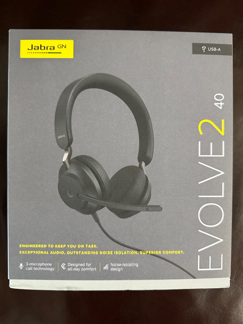NEW* Jabra GN Evolve2 40, 音響器材, 耳機- Carousell