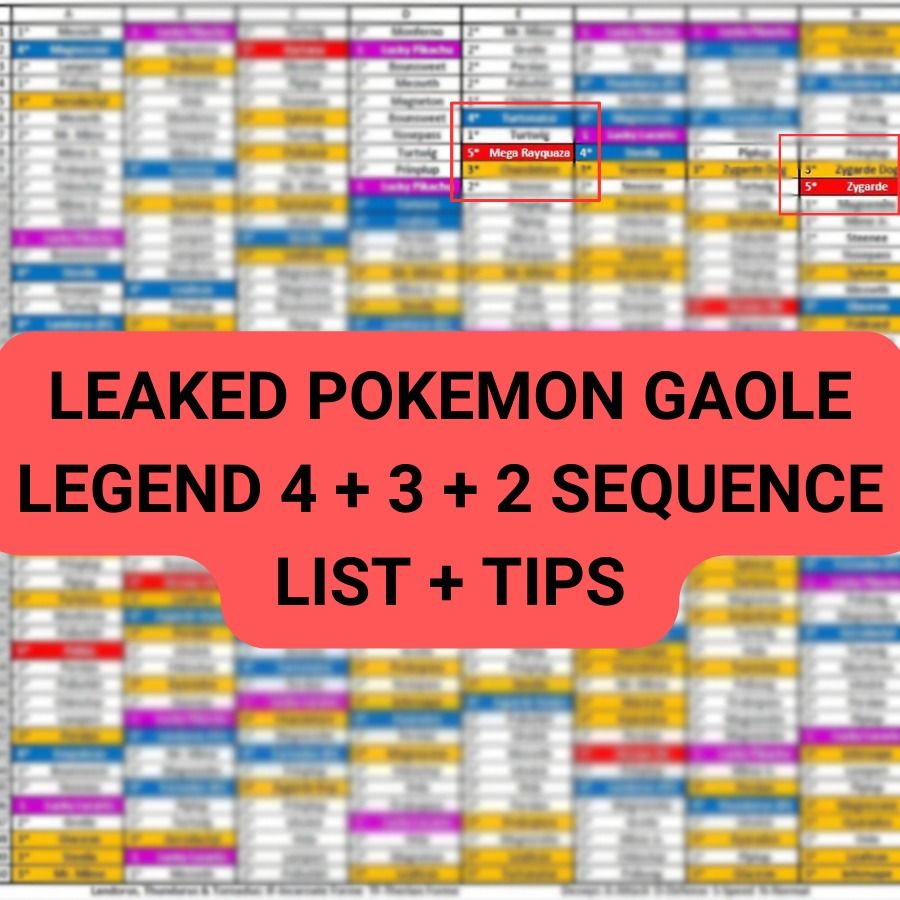 Pokémon Gaole - How to use Sequence List Part 2 