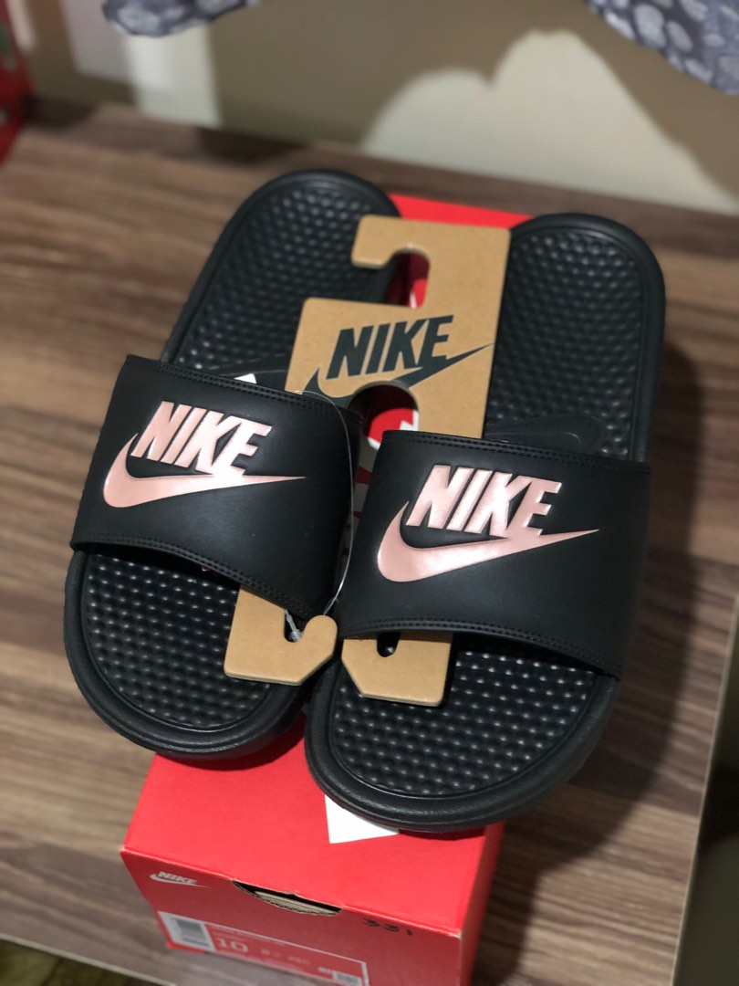 custom nike benassi slides