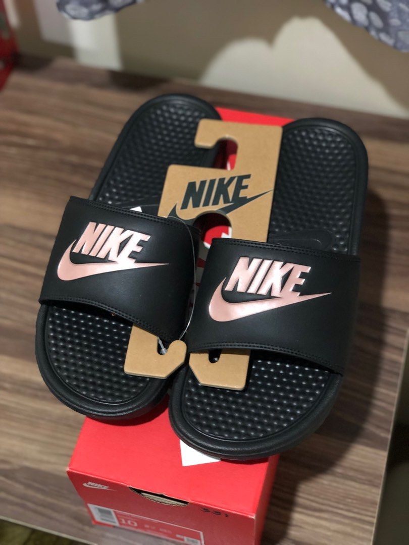 Nike Benassi Slides Women s Fashion Footwear Sandals on Carousell
