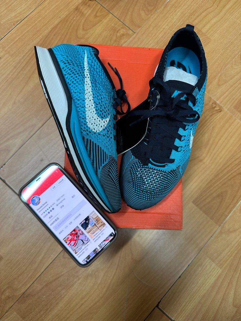 Nike Flyknit Racer Chlorine Blue Carousell