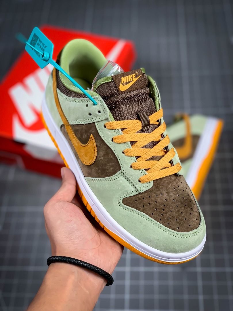 Olive green and orange nike on sale