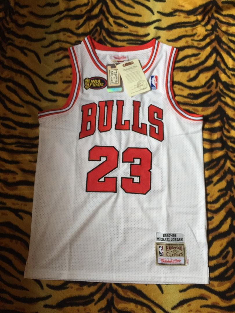 Chicago Bulls 1997 - 1998 NBA shirt jersey Hardwood Classics #23 JORDAN  size M