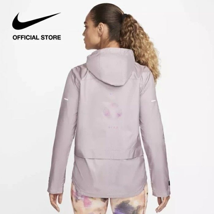 Women's nike essential hooded running jacket top