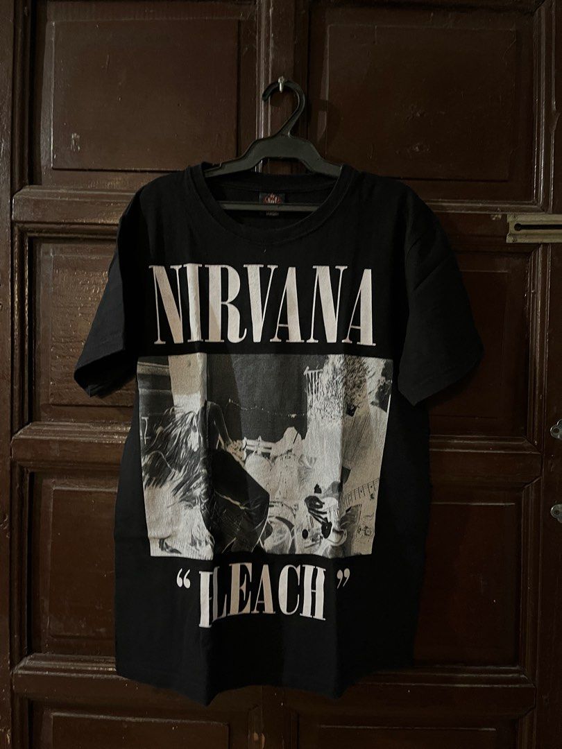 Nirvana bleach shirt, Men's Fashion, Tops & Sets, Tshirts & Polo Shirts on  Carousell