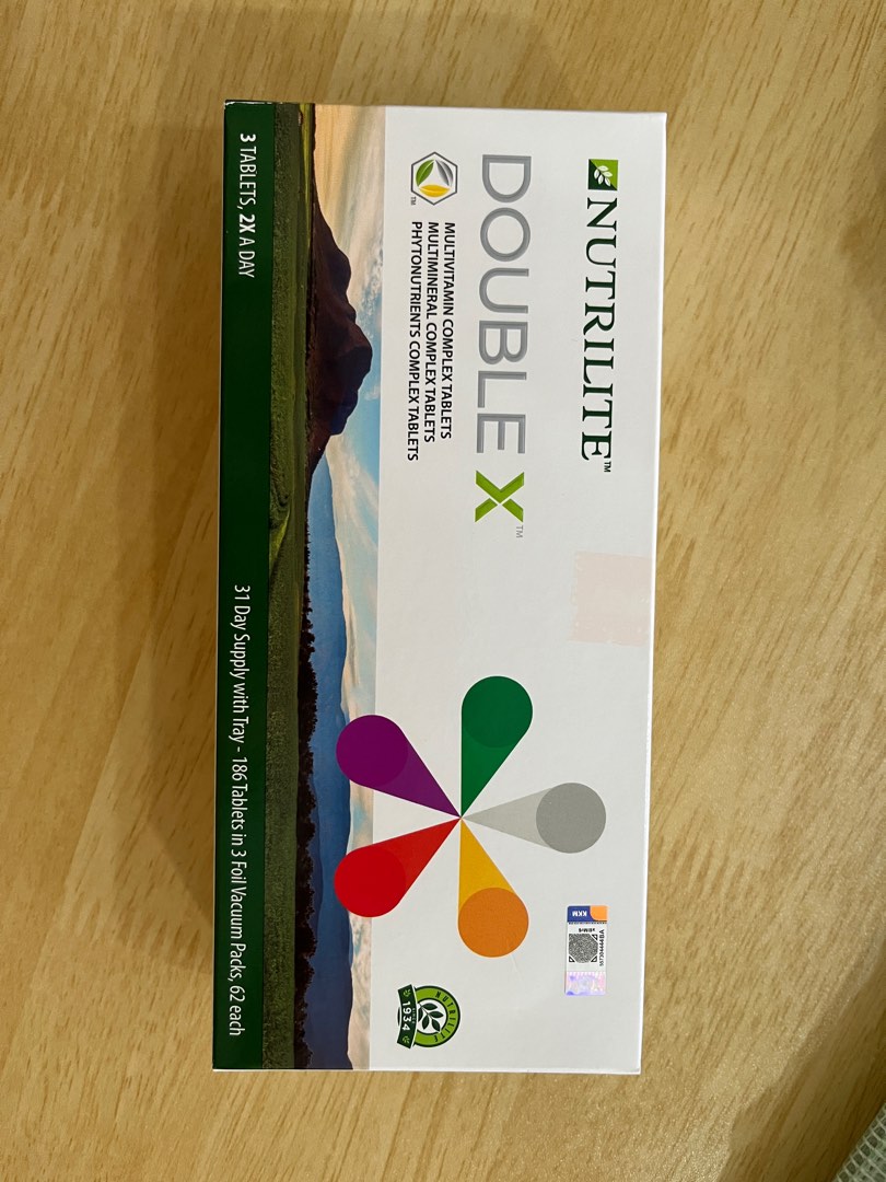 Nutrilite double X with Tray, Health & Nutrition, Health Supplements ...