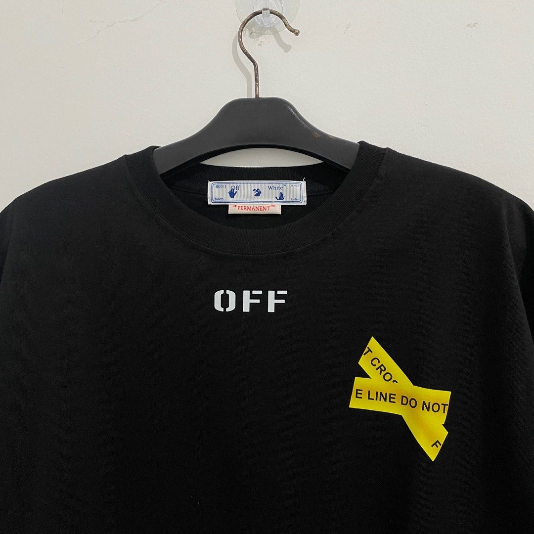 Off white police top tape shirt