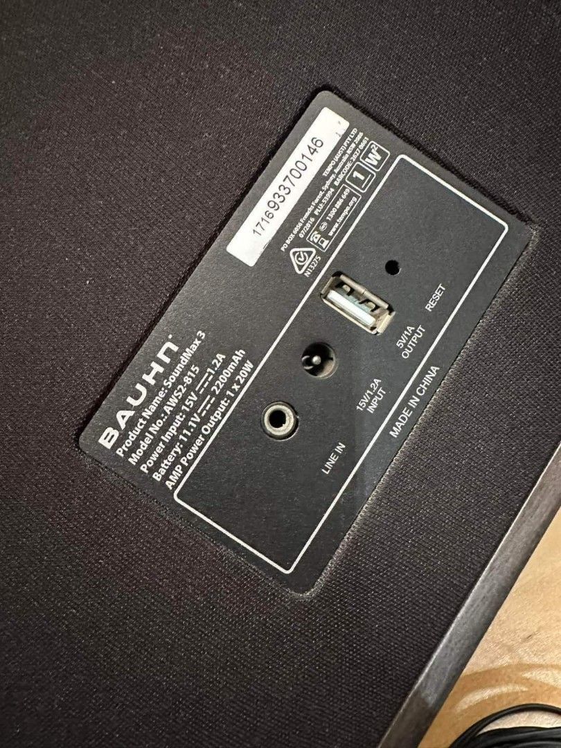 ORIGINAL BAUHN Wireless Speaker / Rechargeable with charger on Carousell