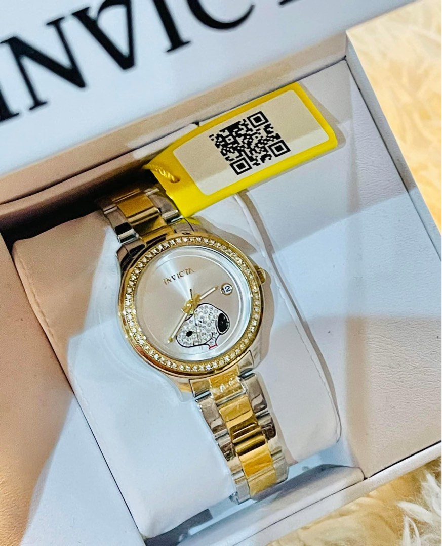 ORIGINAL INVICTA SNOOPY WATCH SMALL FACE GOLD Luxury Watches