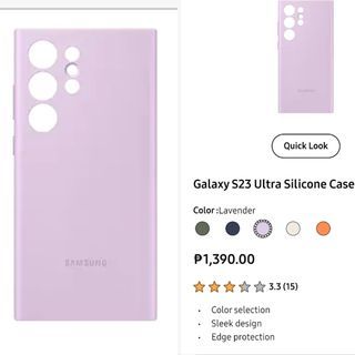 Original Samsung s23 ultra lavender case