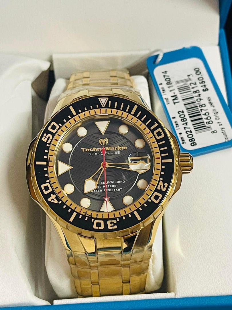 ORIGINAL TECHNOMARINE GRAND CRUISE BLACK DIAL