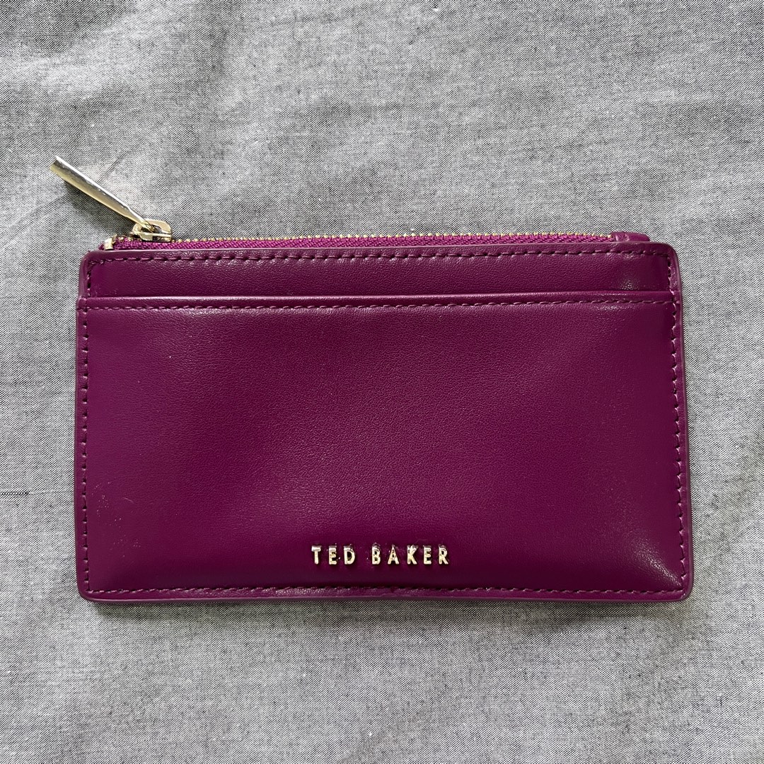 Ted Baker Purse Wallet Card Holder Purple Leather Purse | eBay