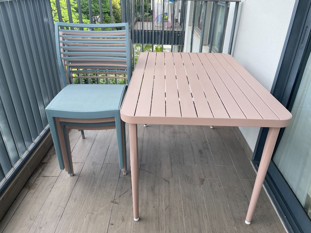 Outdoor Dining table and 4 chairs (Madie fortytwo), Furniture & Home