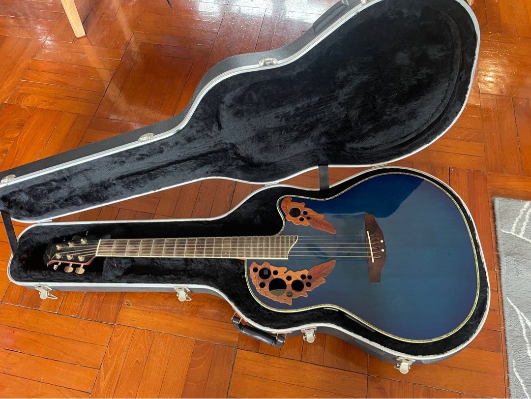 Ovation Celebrity Deluxe CC48 Acoustic-electric Guitar, Blue, 興趣