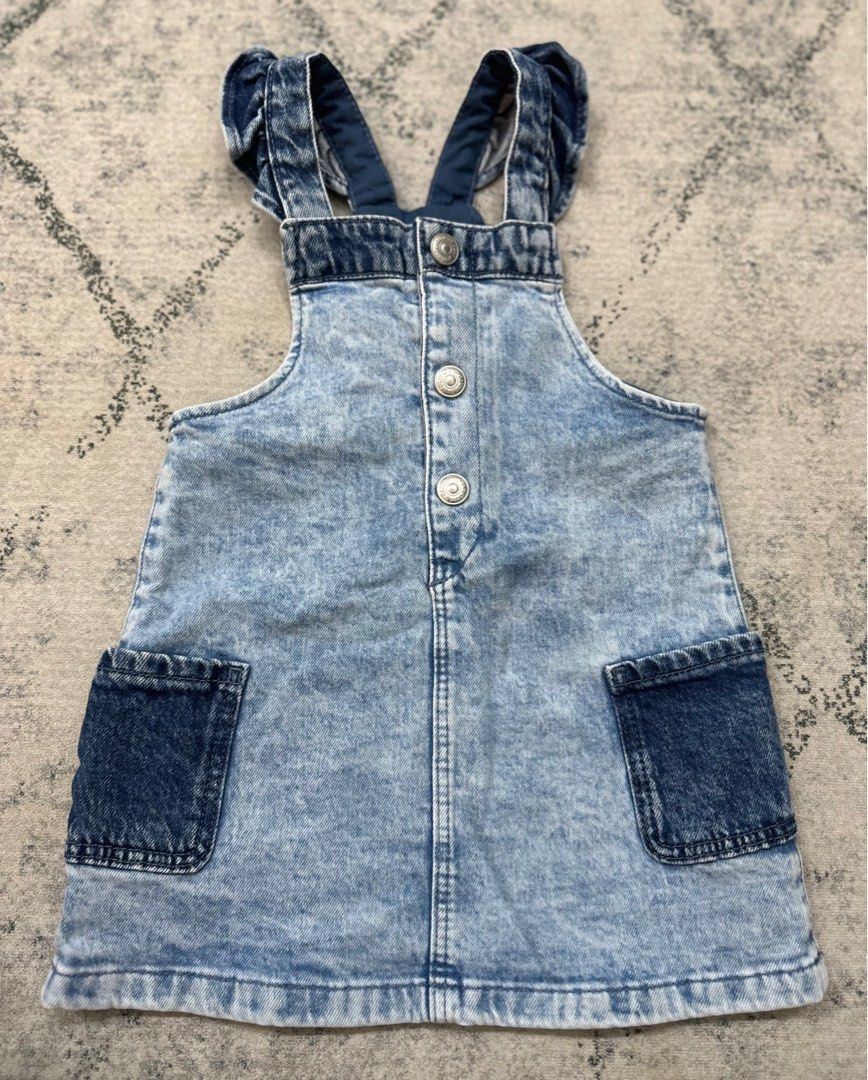 Denim overall deals skirt h&m