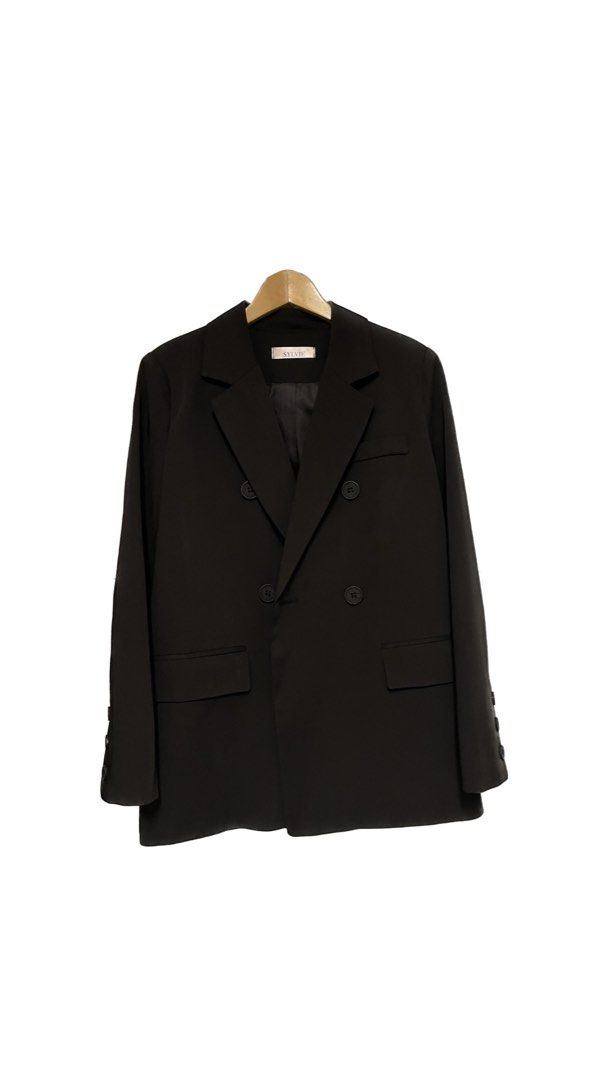 Sylvie Blazer Dress Black