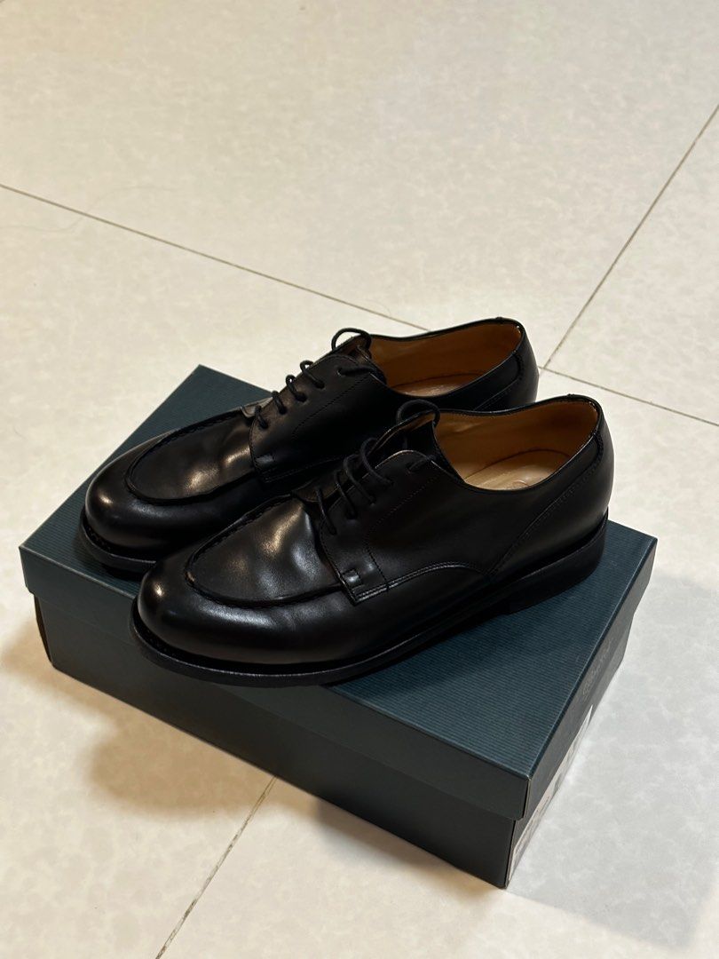 Paraboot chambord black UK9, 男裝, 鞋, 西裝鞋- Carousell