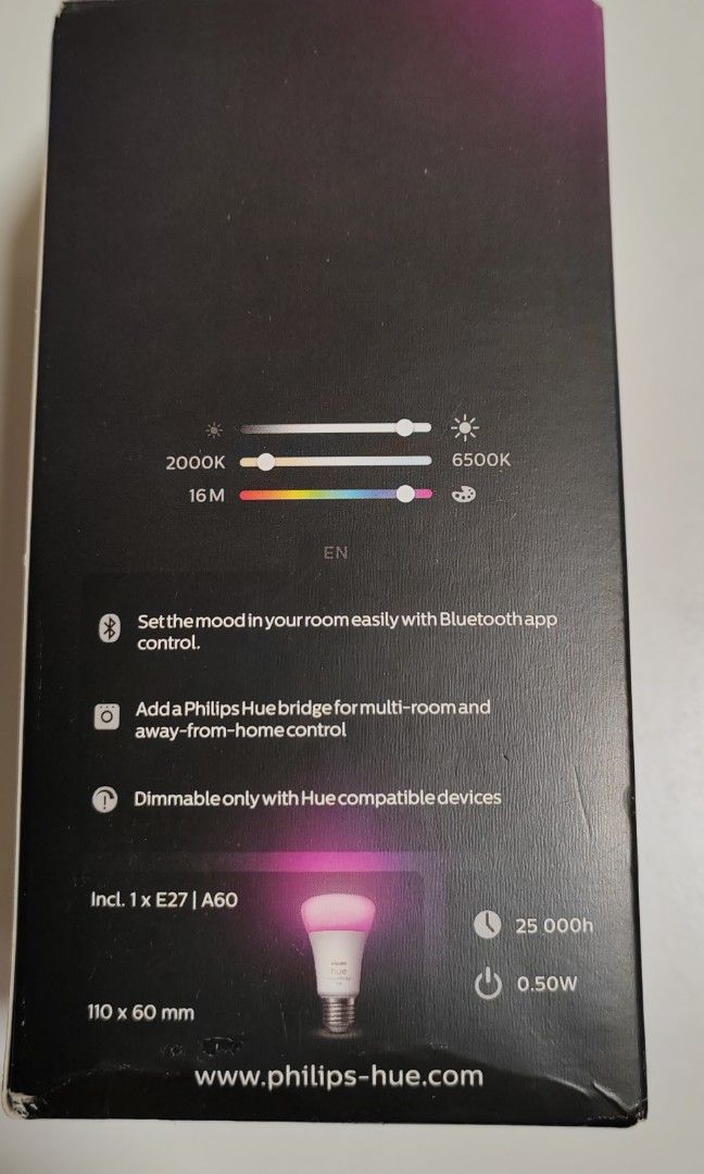 Philips hue bulb, Furniture & Home Living, Lighting & Fans, Lighting on