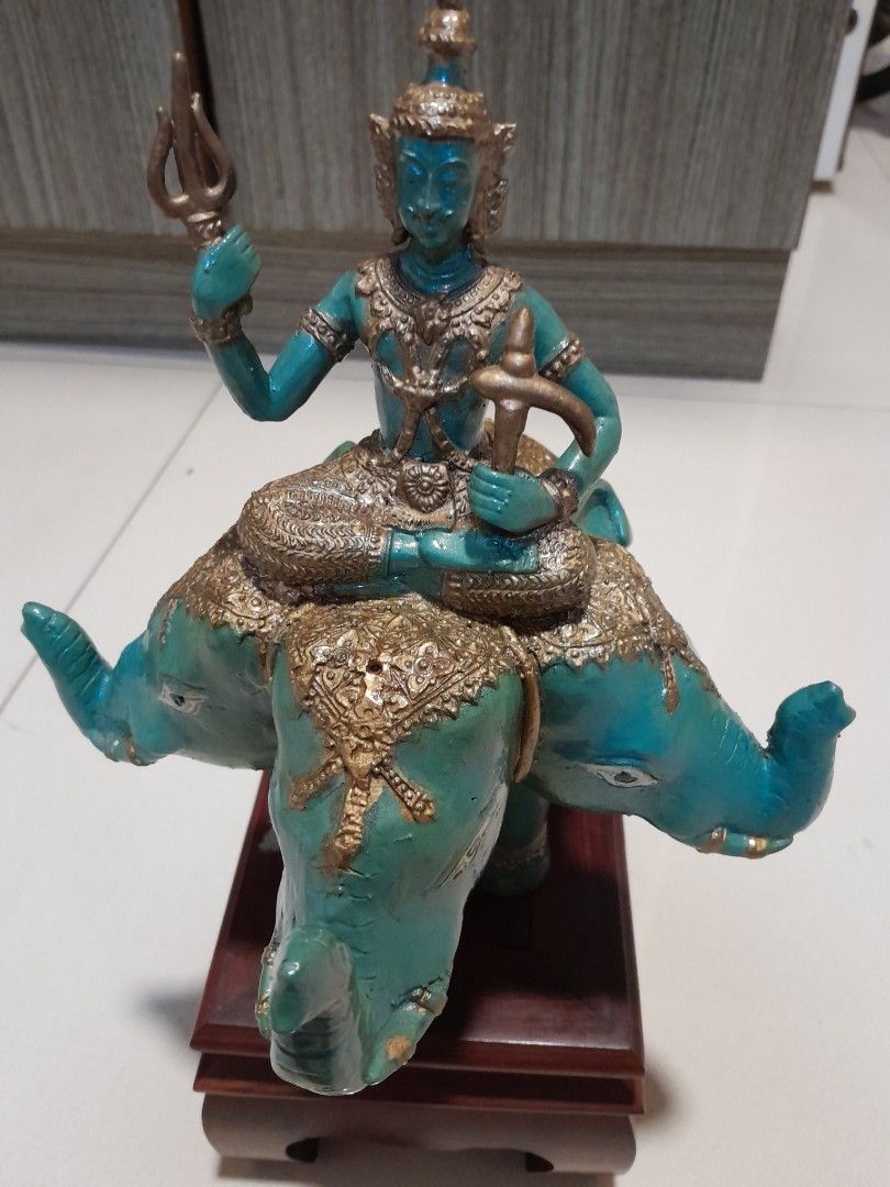 Phra sakka devanam indra from Thailand. Old statue, Furniture & Home ...